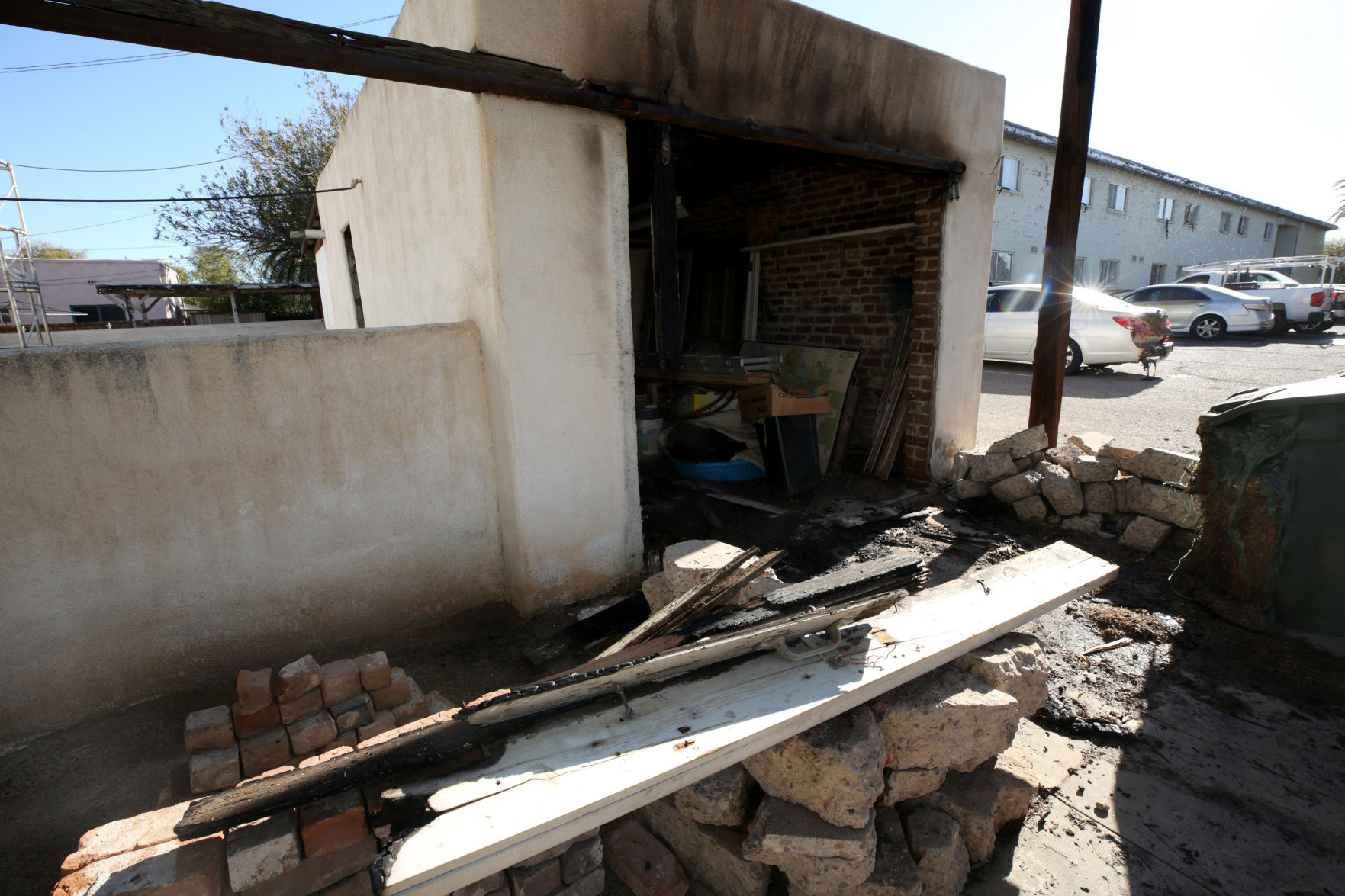 Tucson construction fire
